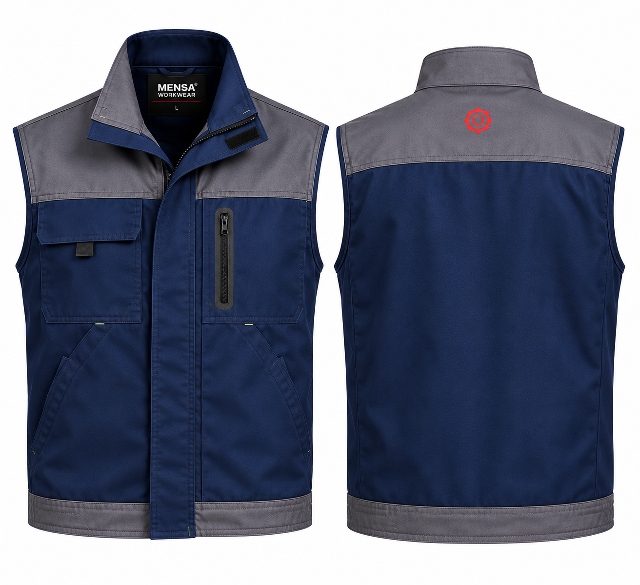 Gilet de travail multipoches Bleu marine