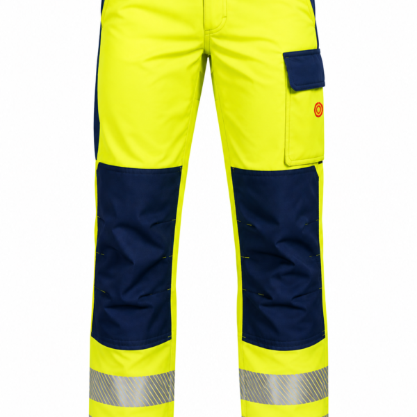 Pantalon haute visibilité Jaune/Bleu avec bandes