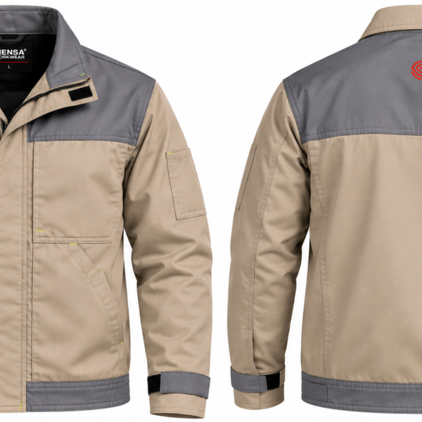 Veste bicolore Beige/Gris Serge 200