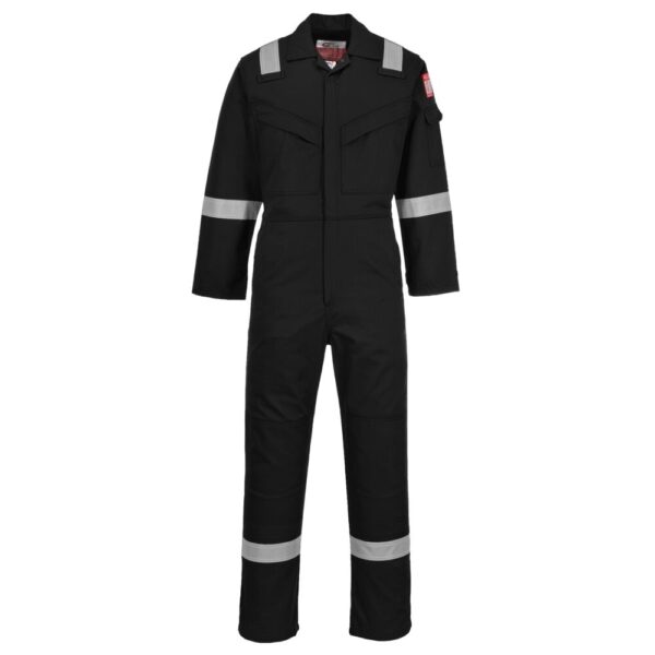Combinaison Flamme Résistant et Antistatique 350g coloris: Noir, gris, beige, bleu marine, orange, rouge, vert, blanc