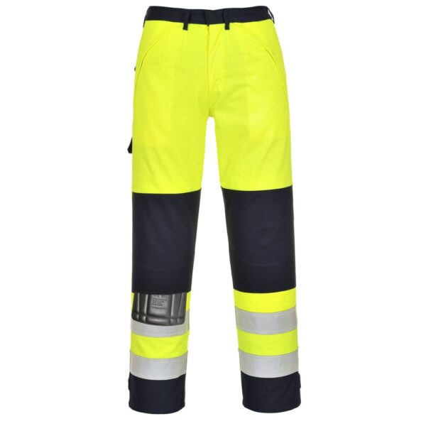 Pantalon Haute-visibilité Multirisques Jaune/Marine