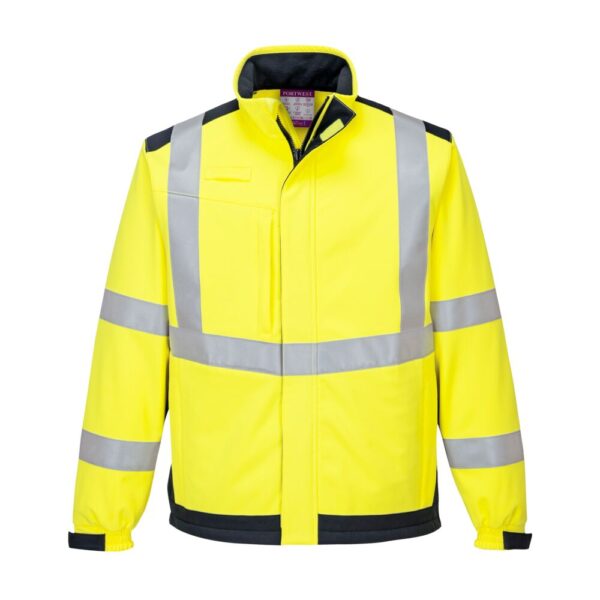 Veste softshell modaflame multi norme arc électrique Orange/Marine, Jaune Marine